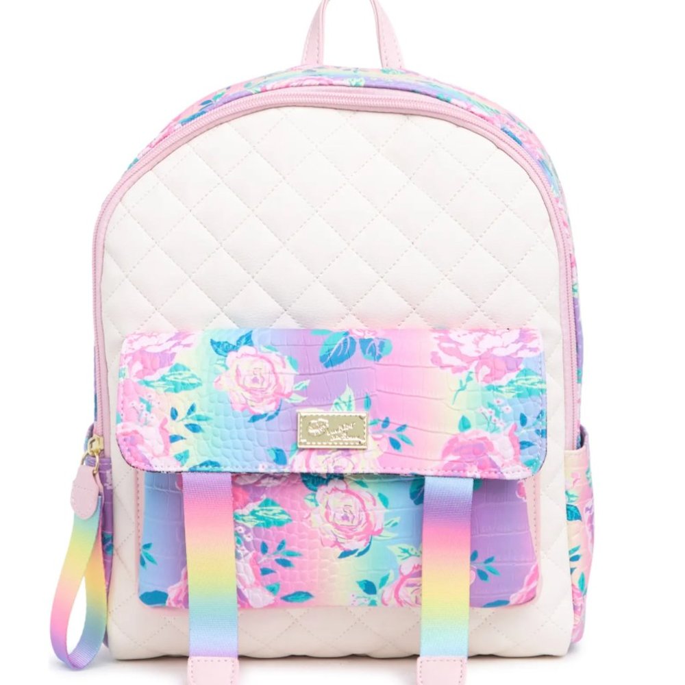 NWT Betsey Johnson Croc Embossed Backpack